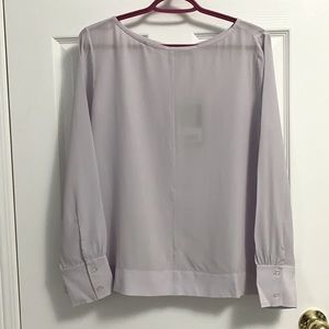 Purple Everlane 100% Silk Shirt